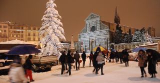 La piazza in inverno